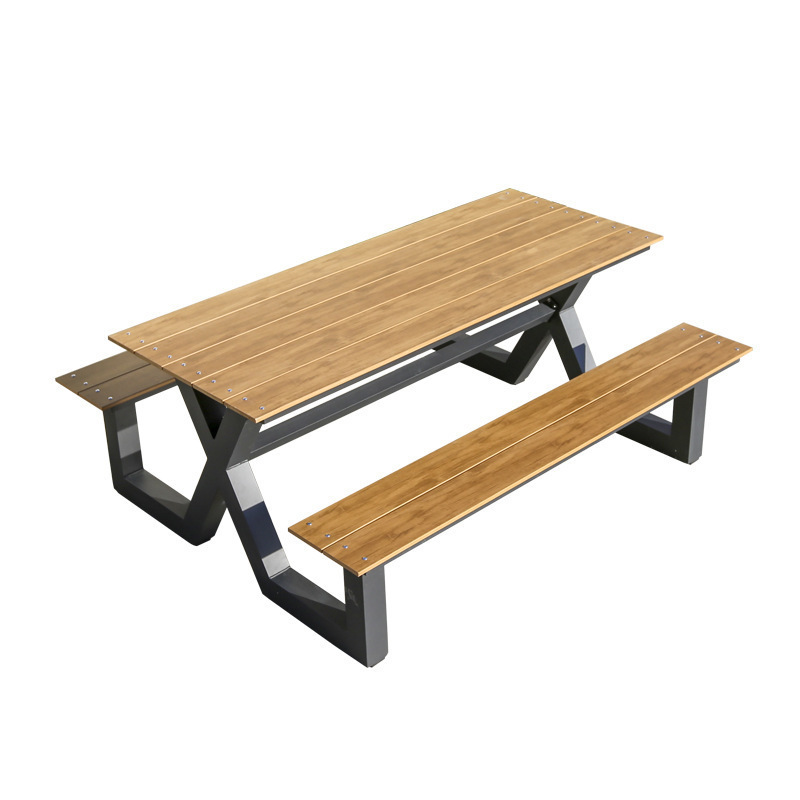 Outdoor Furniture One Piece - 야외 방수 원목 금속 모던 2인용