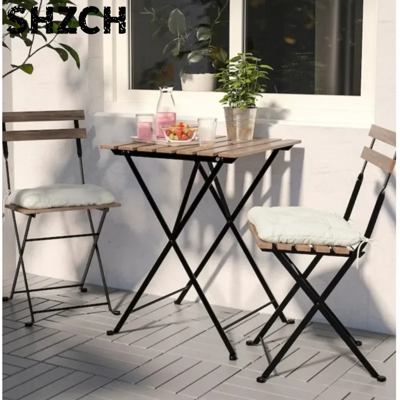 Outdoor Furniture Shop - 정원 발코니 야외 테이블 철제 접이식