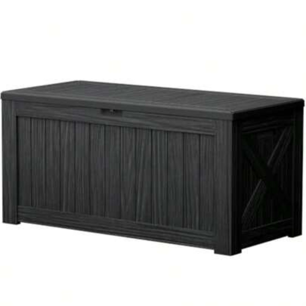 Outdoor Furniture Balcony - 120갤런 데크 박스 야외용 수납함 레진