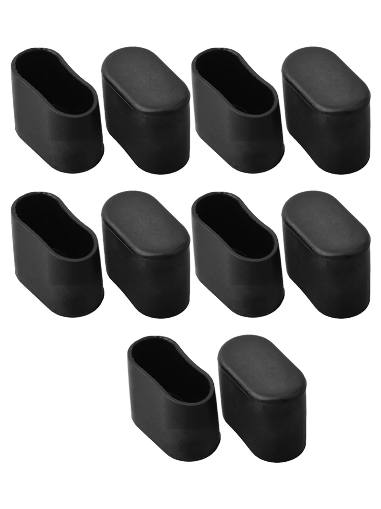 Outdoor Furniture Leg Protectors - 10pcs 고무 의자 다리 모자 타원형