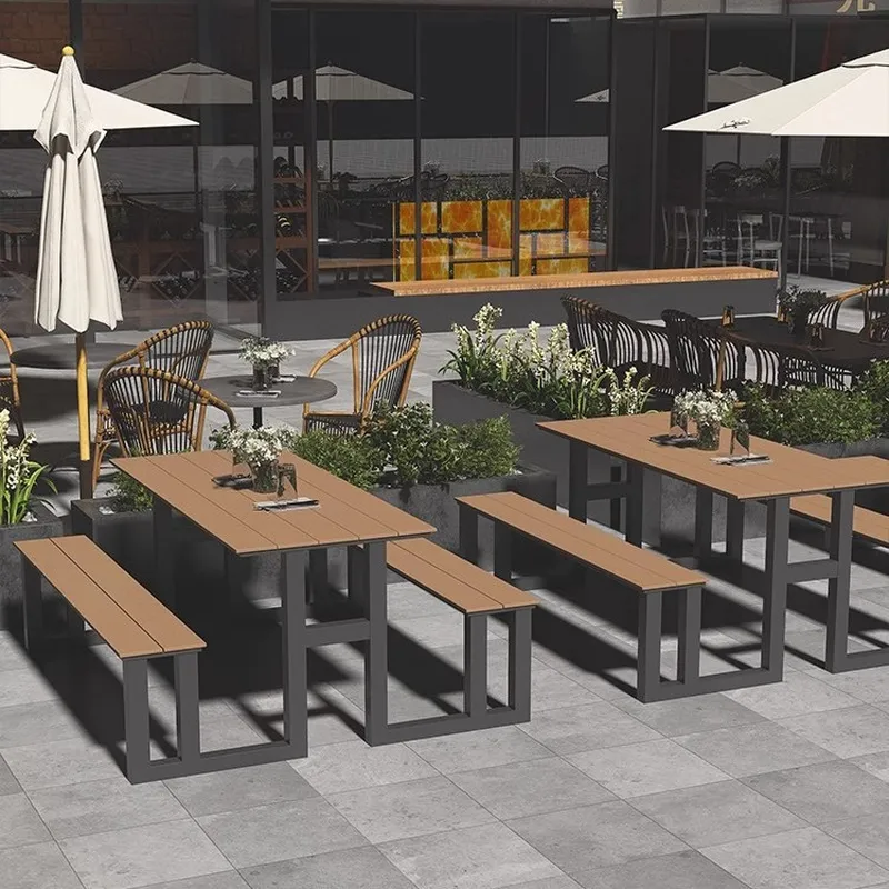Outdoor Furniture One Piece - 심플한 야외 단조 철제 테이블 및