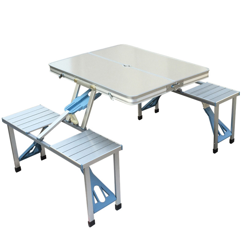 Outdoor Furniture One Piece - 알루미늄 합금 일체형 접이식 테이블과 의자