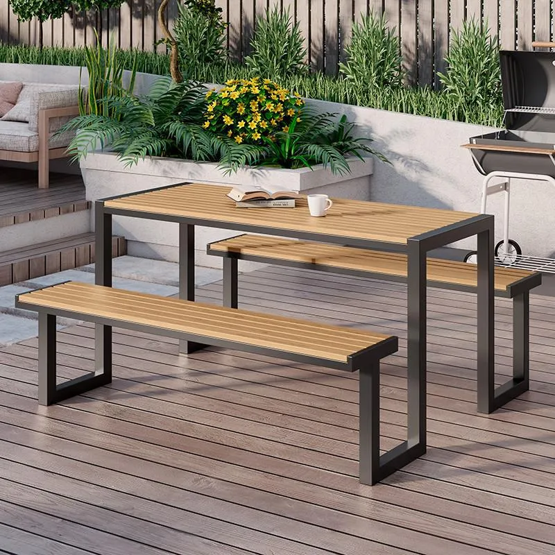 야외용 원피스 테이블 및 의자 세트 방수 플라스틱 목재 - Outdoor Furniture One Piece 리뷰 및 가격