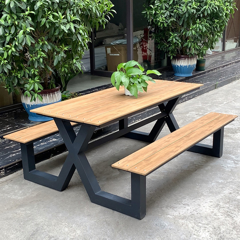 야외 방수 원목 금속 모던 2인용 내구성 벤치 일체형  - Outdoor Furniture One Piece 리뷰 및 가격