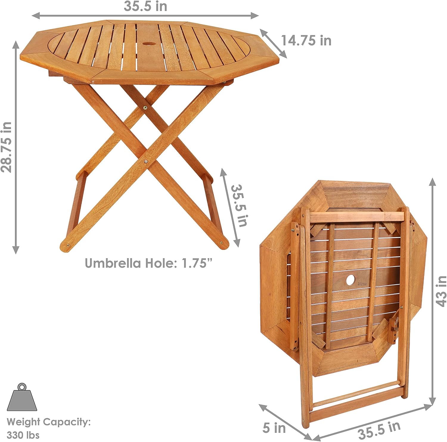 메란티 목재 접이식 야외 테이블, 뒷마당, 현관, 정원 - Outdoor Furniture One Piece 리뷰 및 가격