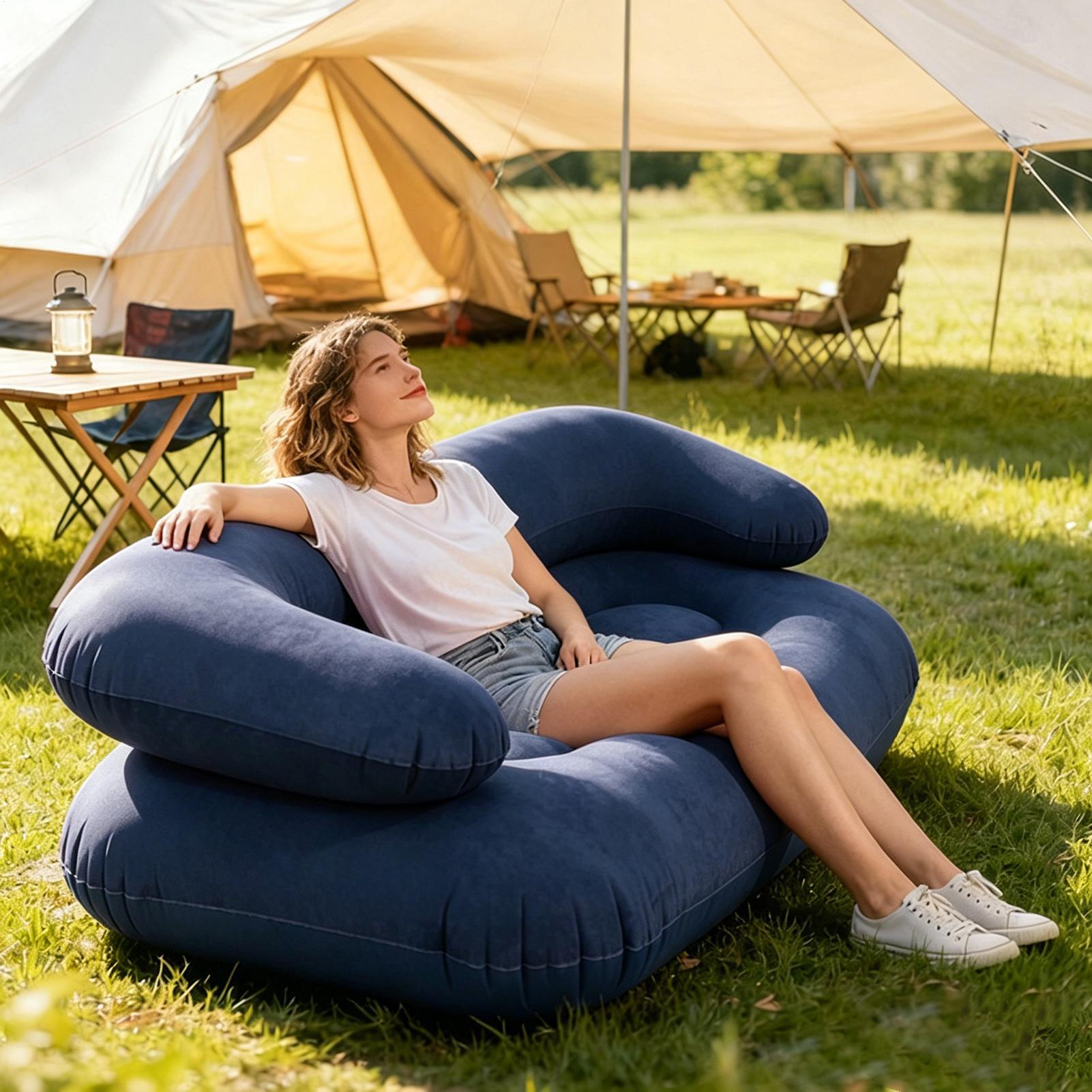 더블 에어 소파 2인용 레이지 카우치 헤비 듀티 누수  - Outdoor Furniture Nearby 리뷰 및 가격