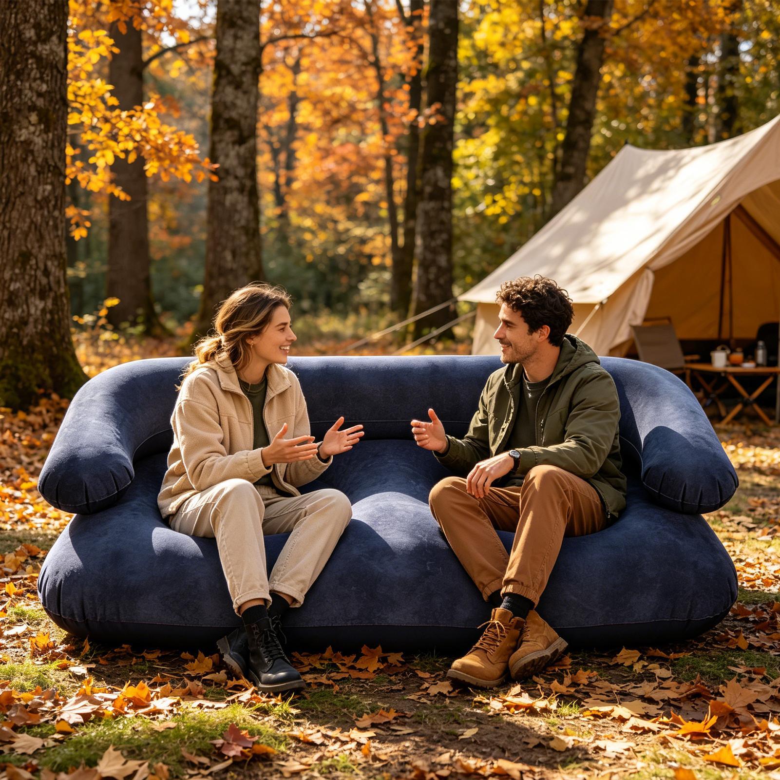 더블 에어 소파 2인용 레이지 카우치 헤비 듀티 누수  - Outdoor Furniture Nearby 리뷰 및 가격