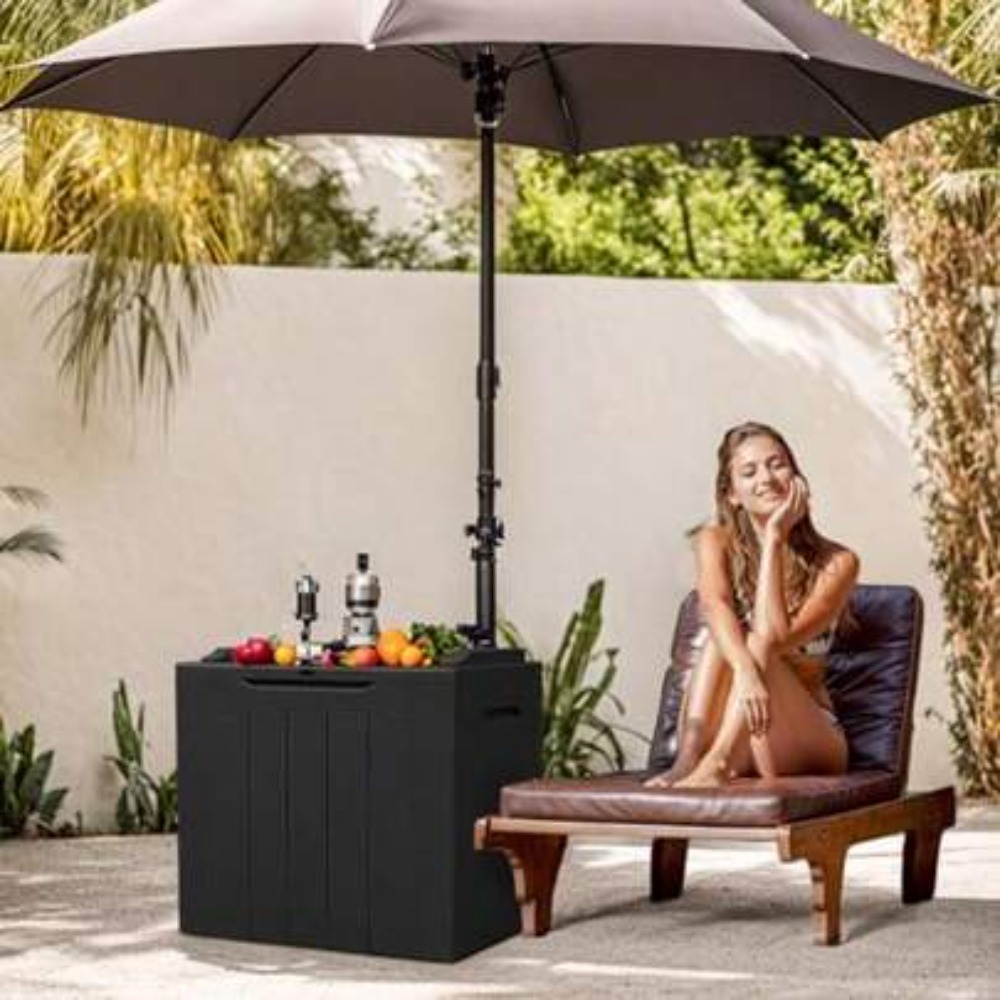 방수 야외 보관함 레진 데크 박스 잠금 가능 자외선 차 - Outdoor Furniture Balcony 리뷰 및 가격