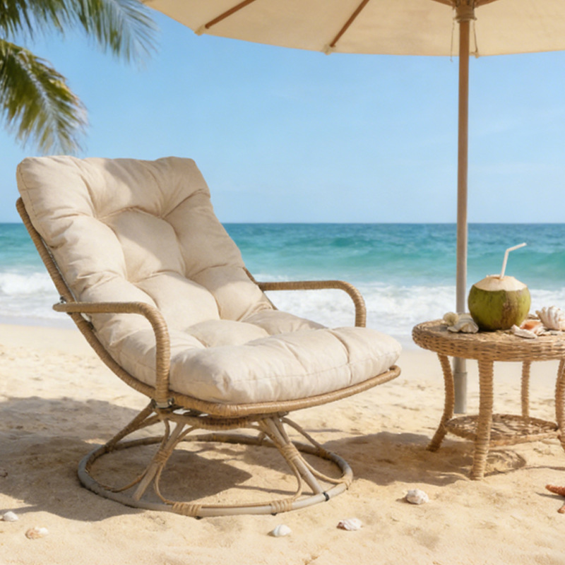 국경을 넘나드는 야외 방수 라탄 회전 의자 패브릭 하이 - Outdoor Furniture One Piece 리뷰 및 가격