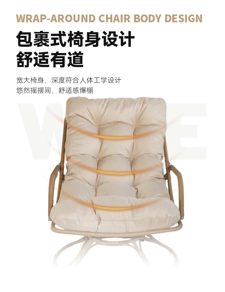 국경을 넘나드는 야외 방수 라탄 회전 의자 패브릭 하이 - Outdoor Furniture One Piece 리뷰 및 가격