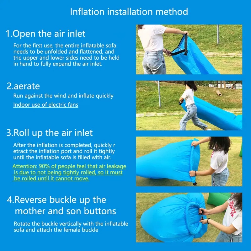 휴대용 에어 소파, 빠른 공기 주입 방수 라운저, 가벼 - Outdoor Furniture Nearby 리뷰 및 가격