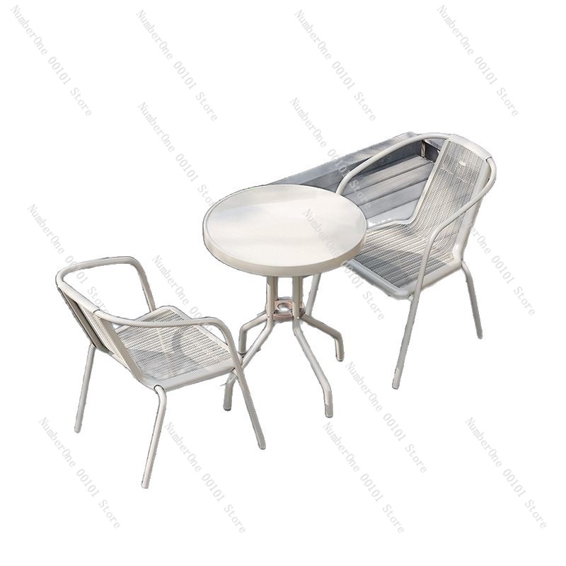 야외 발코니 접이식 테이블 및 2개의 의자 세트, 흰색 - Outdoor Furniture Balcony 리뷰 및 가격