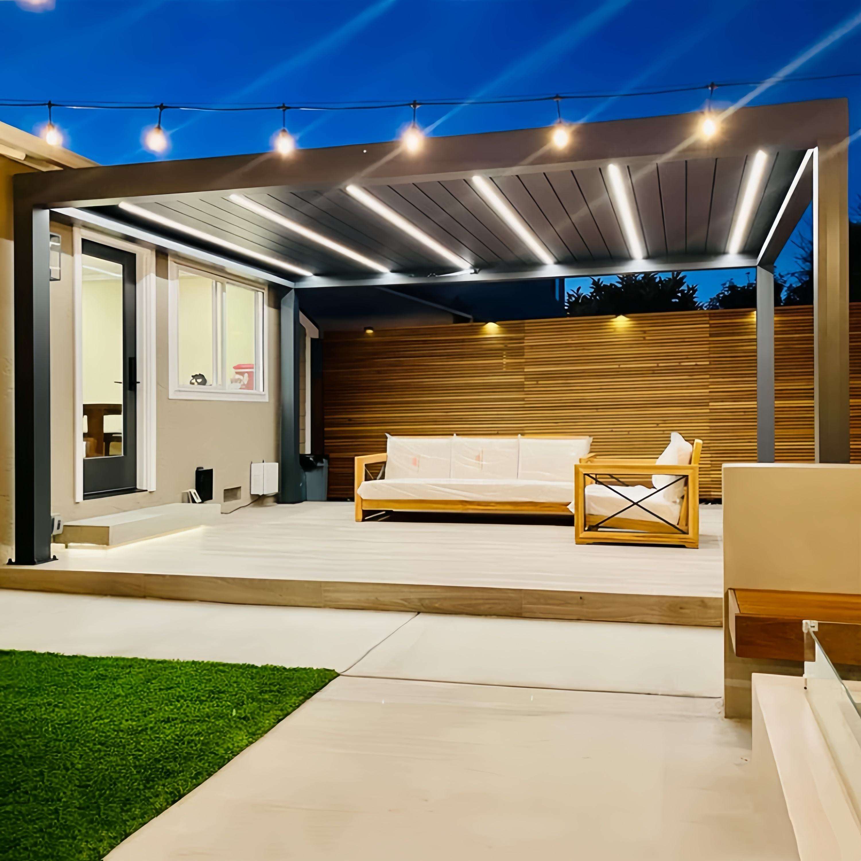 저렴한 뒷마당용 직사각형 알루미늄 합금 파빌리온, 조절 - Outdoor Furniture Aluminium 리뷰 및 가격