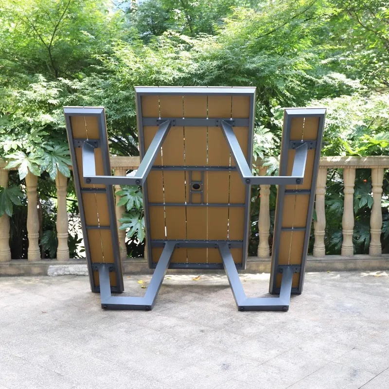 야외 플라스틱 목재 테이블 및 의자 세트 방수 자외선  - Outdoor Furniture One Piece 리뷰 및 가격