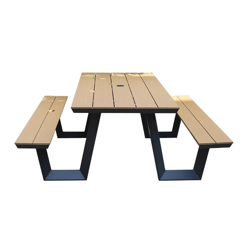 야외 플라스틱 목재 테이블 및 의자 세트 방수 자외선  - Outdoor Furniture One Piece 리뷰 및 가격