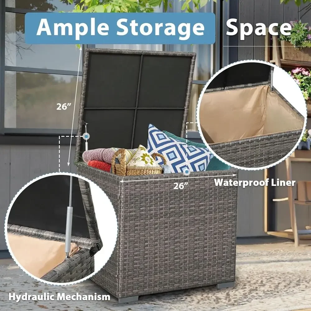 8피스 파티오 가구 세트(45인용 화덕 테이블 포함), - Outdoor Furniture Fire Pit Set 리뷰 및 가격