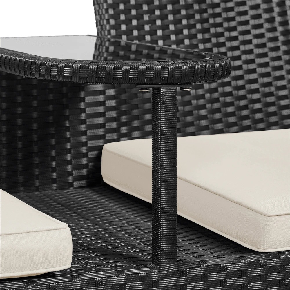 프리미엄 야외용 2인용 의자 세트, PE 라탄 파티오  - Outdoor Furniture Balcony 리뷰 및 가격