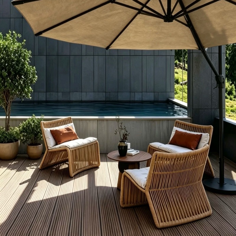 북유럽 스타일 야외 라탄 의자 3인용 세트, 선룸 로프 - Outdoor Furniture One Piece 리뷰 및 가격