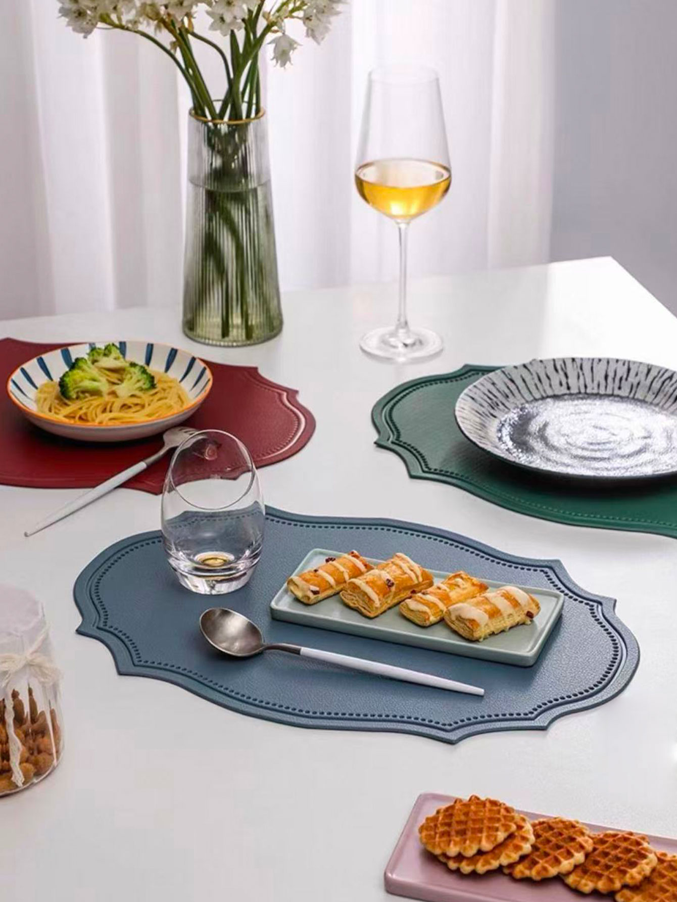 가죽 플레이스매트 인스 스타일 식탁 매트 북유럽풍 창의 - Outdoor Furniture Dining 리뷰 및 가격