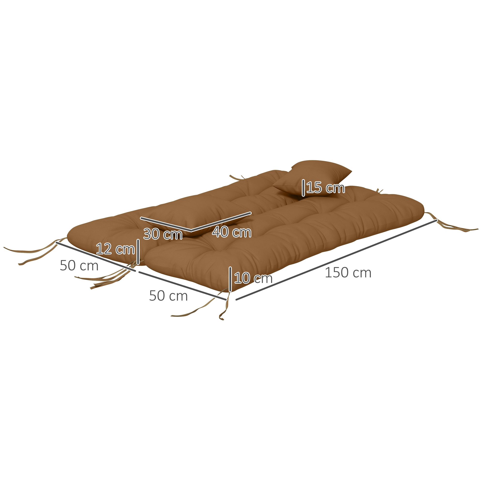 59인치 투프티드 벤치 쿠션 및 장식용 베개, 교체용  - Outdoor Furniture Replacement Fabric 리뷰 및 가격