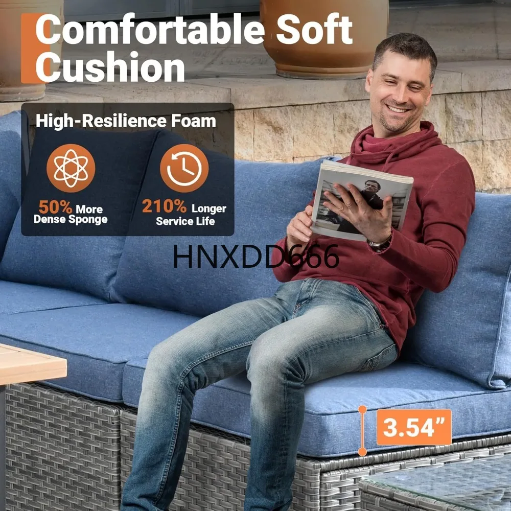 야외용 8피스 파티오 가구 세트 (화덕 테이블 포함), - Outdoor Furniture Fire Pit Set 리뷰 및 가격