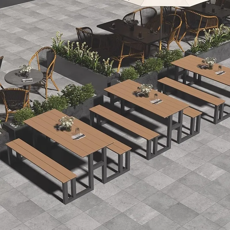 심플한 야외 단조 철제 테이블 및 의자 세트 일체형 정 - Outdoor Furniture One Piece 리뷰 및 가격