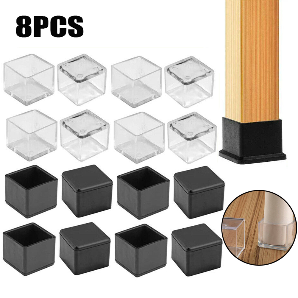 정사각형/사각형 실리콘 의자 다리 캡 테이블 커버 피트 - Outdoor Furniture Leg Protectors 리뷰 및 가격